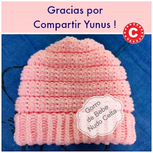 Gorro de Bebe Nudo Celta por Yunus